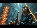 Rainy Rooftop Jazz: Gritty Neo-Soul Sax for Elite Productivity ⚡