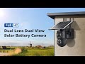 SECTEC New Dual Lens Dual View Solar Battery Camera