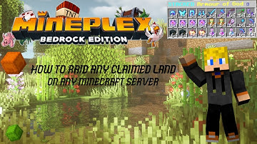 HOW TO RAID CLAIMED LAND ON ANY MINECRAFT SERVER. MINEPLEX, 2B2T, SMP, ETC *ANY VERSION OR PATCH*