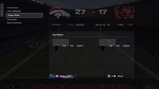 Madden 26 Franchise 6-2 Broncos vs 7-0 undeafeated Bears