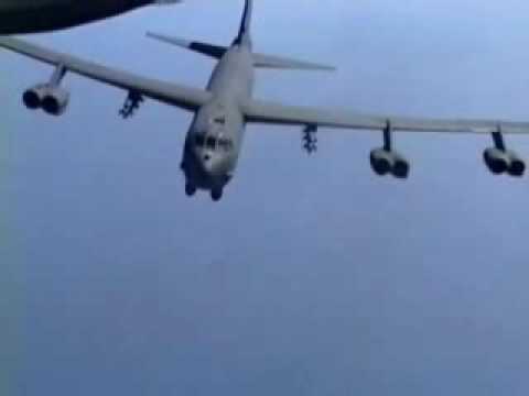 B-52 Dropping Lots & Lots of Bombs - Carpet Bombing