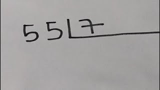 HOW TO DIVIDE 55 BY 7