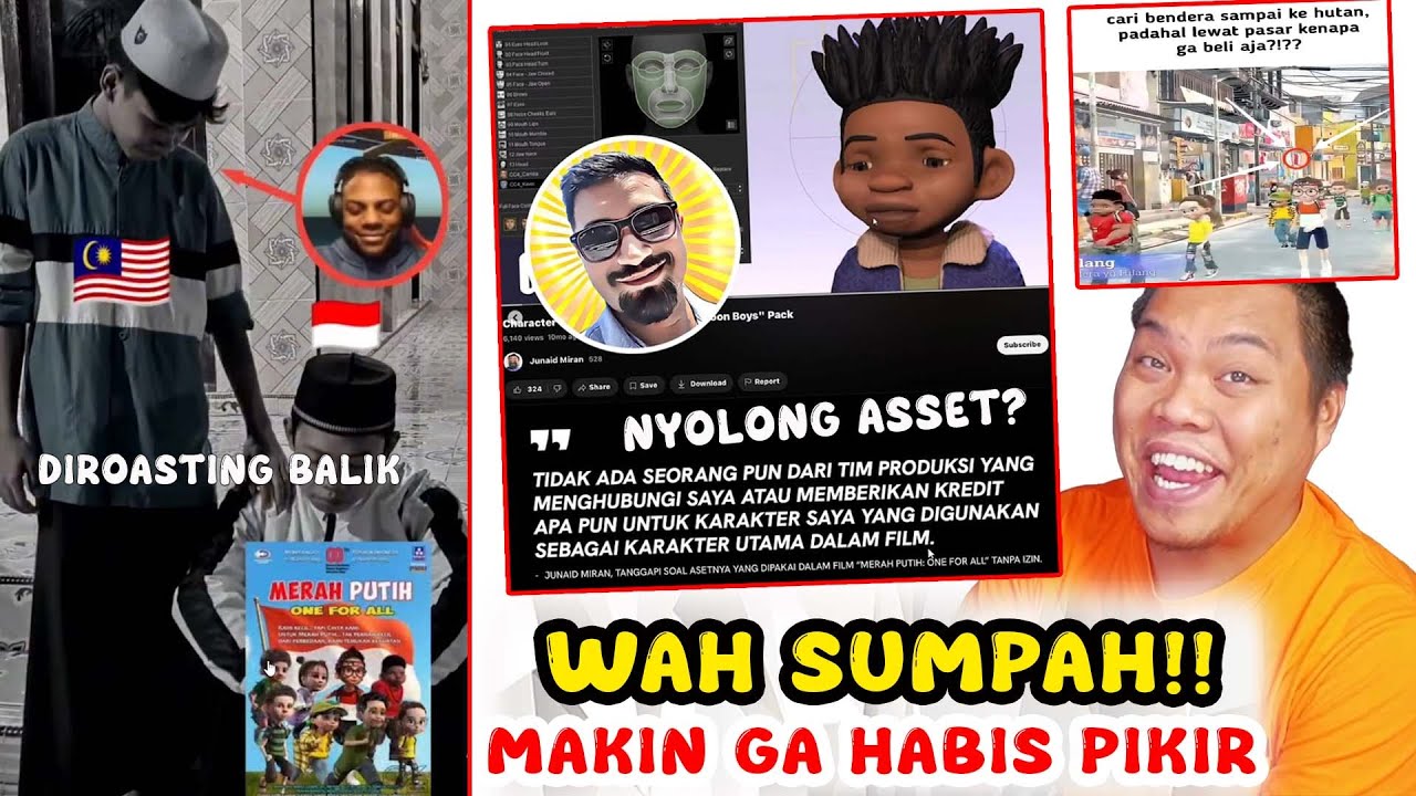 MEREKA YANG BIKIN FILM ANIMASI, KITA YANG NANGGUNG MALU 😂 - React Meme Kocak Merah Putih One For All