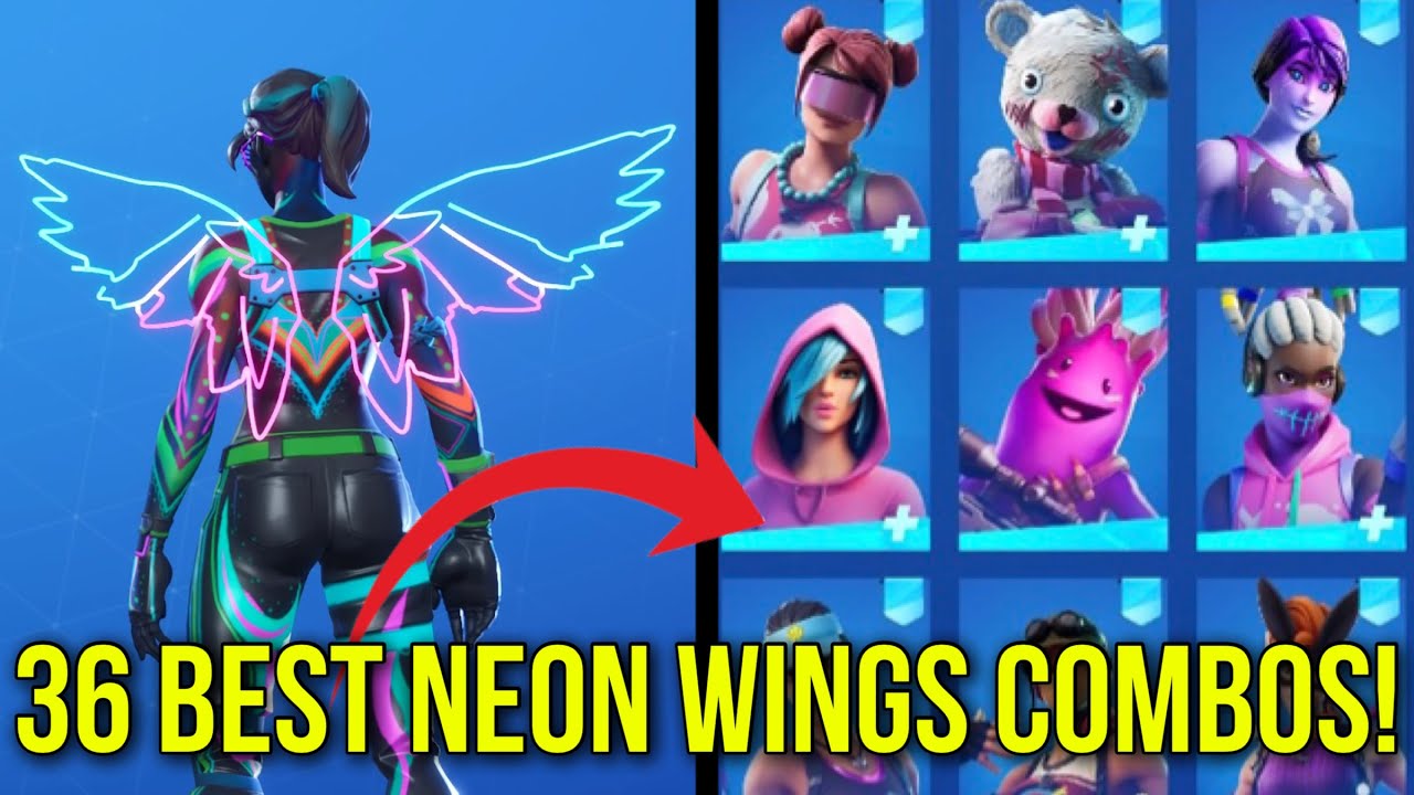 *NEW* FORTNITE FREE NEON WINGS BACKBLINGS! BEST COMBOS WITH NEON WINGS