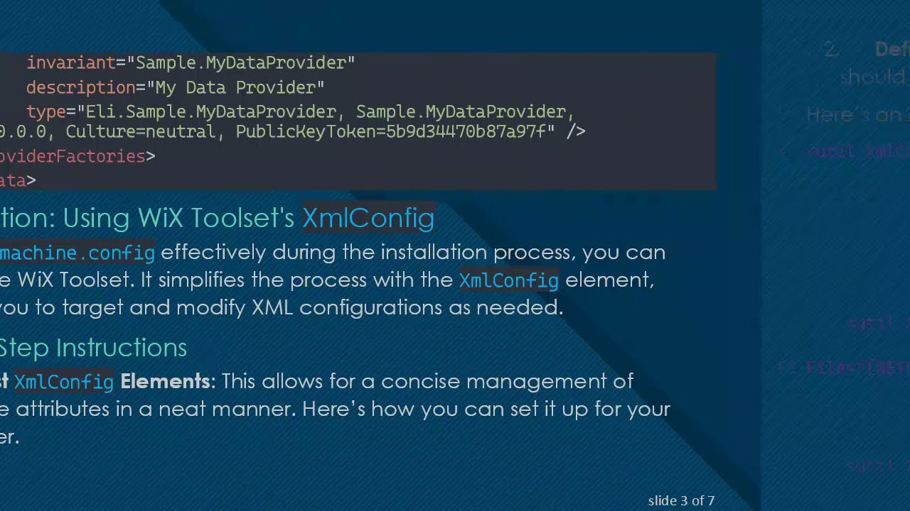 How to Modify machine.config Using an .msi Package
