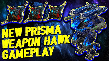 War Robot HAWK Is A SNIPER! New Weapon Prisma and 3 Overdrive Unit War Robots Test Server Gameplay