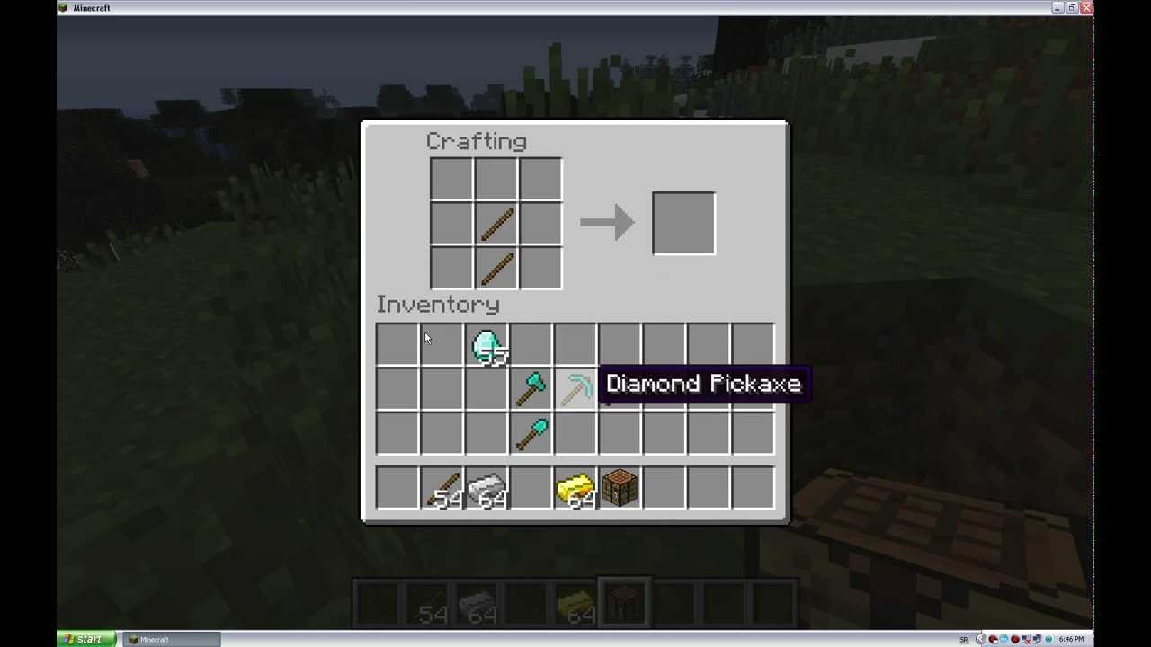 Minecraft how to craft any weapon or tool YouTube