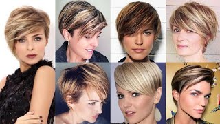 41+ cutest ways to get a pixie cut with highlights #Pinterest Pixie #trending Dye #hollywood