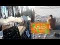 Тест драйв мобильной бани палатки на реке Воронеж и купание в проруби