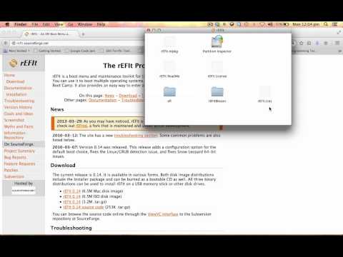 How to install rEFit on MAC OS X (Including Sierra)