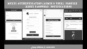 Laravel 6.0 MULTI AUTHENTICATION (ADMIN & USER) | PROFILE UPDATE | RESET PASSWORD | NOTIFICATIONS