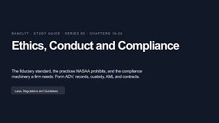 Series 65 Ethics & Compliance (2026) — Fiduciary Duty, Custody, AML, ADV screenshot 1