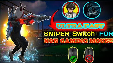 @nstwinsff Super Fast AWM Switch With Non Gaming Mouse 🔥 | Best AWM Trick revealed For Free fire