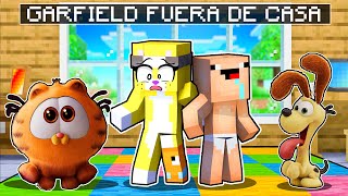 ¡SOY NIÑERO DE GARFIELD FUERA DE CASA! 😺😂 | GARFIELD SE CONVIERTEN EN BEBES EN MINECRAFT MICHI MIAU