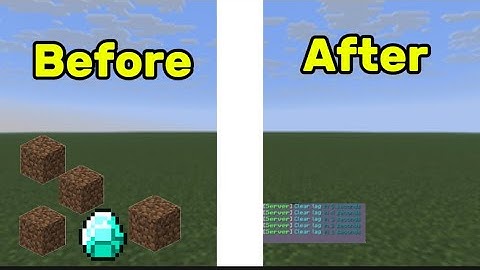 How to make a clear lag in Minecraft bedrock 