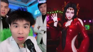 搞笑小鬼和AI机器人金桔连麦，两个搞笑互动，结尾AI金桔跳了一支“擦玻璃”舞蹈，有模有样。