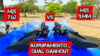 ￼ Agrupamento com a M25 ,7. 62 VS M 25 9 mm#carabinadepressãochumboestreladeprata