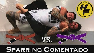 BJJ 🤼‍♂️| SPARRING COMENTADO #1 (Marrón🟤 vs. Morado🟣)