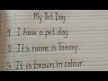 10 best lines an my pet dog writing about  my pet dog10 lines essay 0n my pet dog