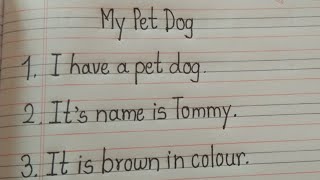 10 Best Lines An My Pet Dog Writing About My Pet Dog 10 Lines Essay 0n My Pet Dog By Learn Essay Youtube