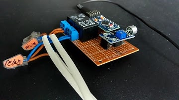 Lamp 220v Arduino Relay Control by sound detection