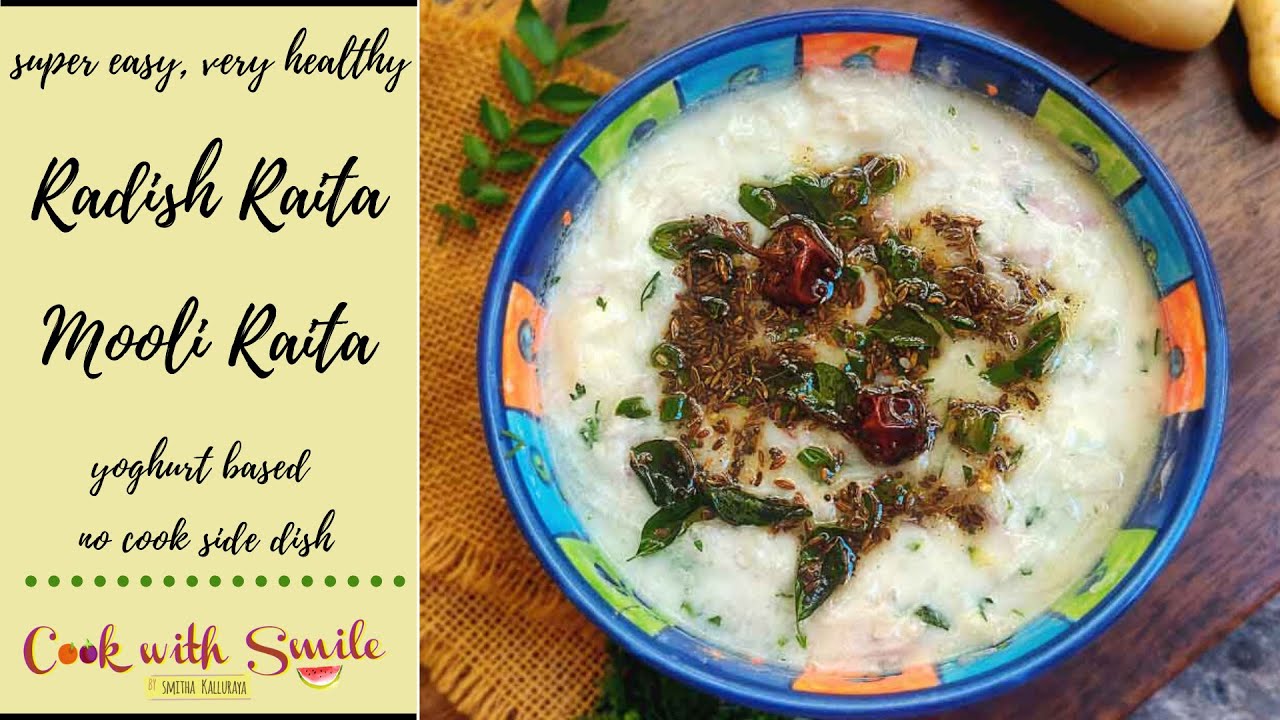 MOOLI RAITA RECIPE / RADISH RAITA / MOOLANGI MOSARU GOJJU YouTube