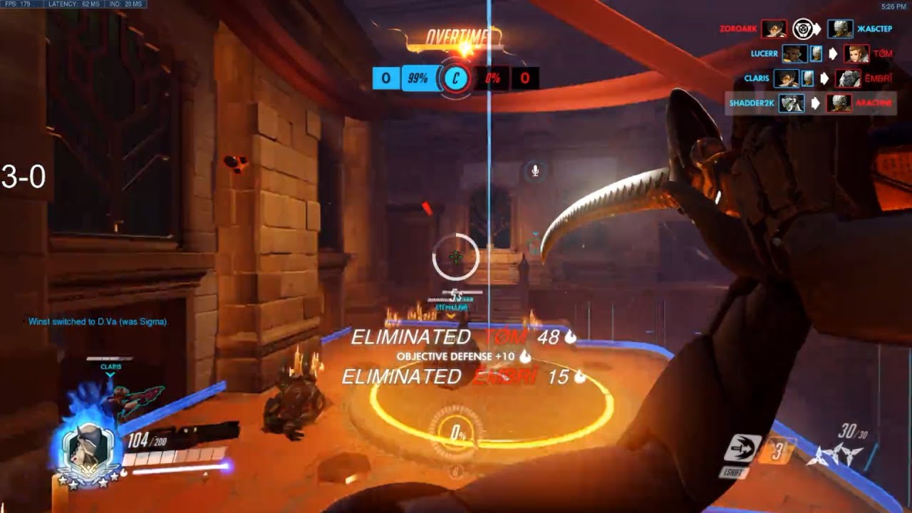 Overwatch Genji God Shadder2k Intense Ranked Gameplay -Hardcore Carry-