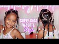 Cute Hairstyle for Little Kids!! | Wash &amp; Style Curly Hair Routine