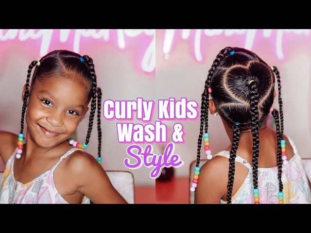 easy curly hairstyles for kids with short hair｜TikTok Search