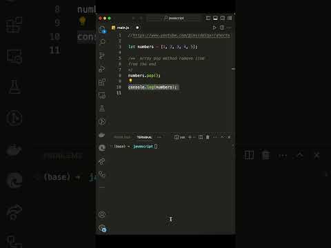 JavaScript Array Pop