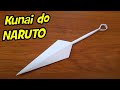 COMO FAZER KUNAI NINJA DO NARUTO - ORIGAMI FÁCIL