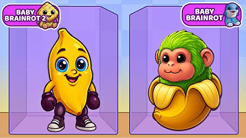 Merge Fellas Baby Brainrot VS Baby Brainrot 2 Gameplay Reaching Max Level ×2 Brainrot New Update