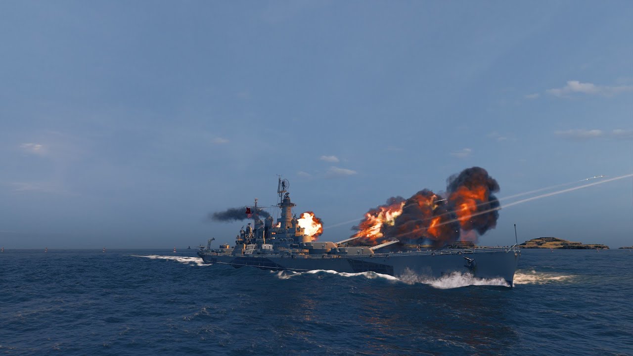 안식처(6-8) 미국 8티어 정규트리 전함 노스 캐롤라이나 3인전대 플레이