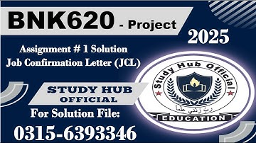 BNK620 Assignment 1 Solution Fall 2025 #bnk620 #project