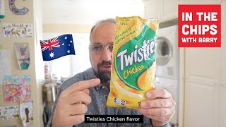 Twisties Chicken Flavored Snacks On In The Chips With Barry