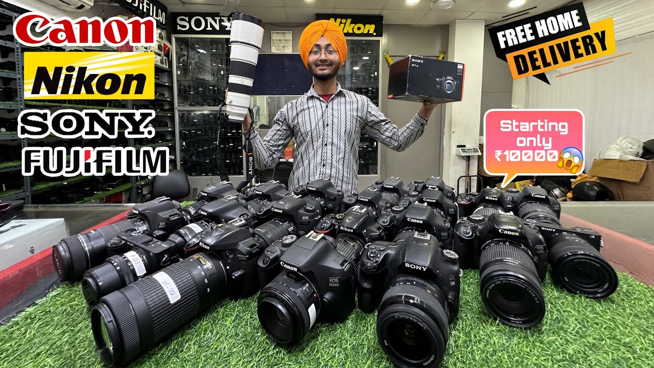 Dslr start from ₹9999 🔥|| Cheapest camera market in delhi || Rude rider official