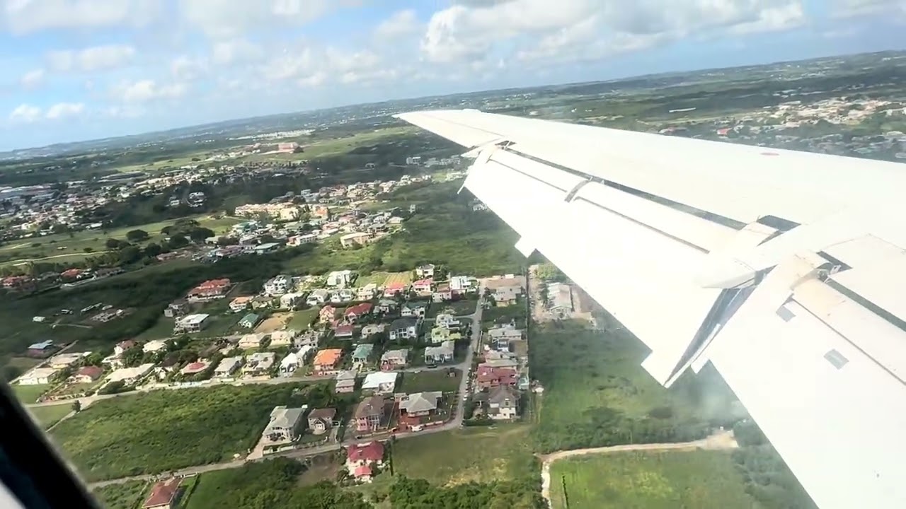 Landing at Barbados Grantley Adams  international airport 