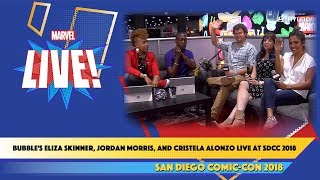 Bubble's Eliza Skinner, Jordan Morris, and Cristela Alonzo Live at SDCC 2018