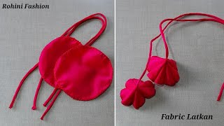 Fabric latkan making for blouse design|Simple and easy method of making fabric latkan