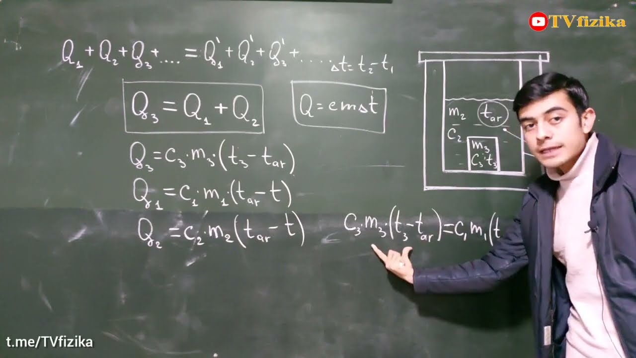 Issiqlik balans tenglamasi. Molekulyar fizika. Молекуляр физика.