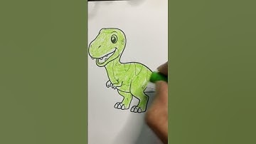 Coloring A Dino, Dinosaur | KidAngle