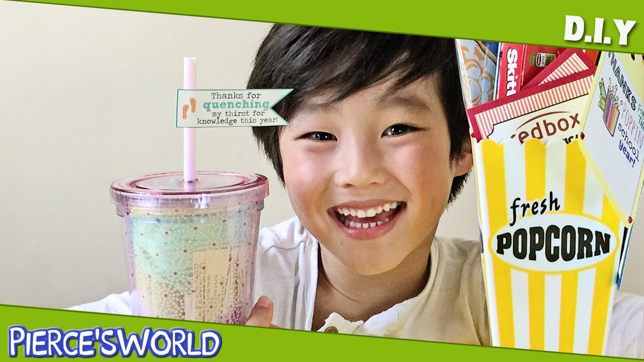 DIY Teacher Appreciation Gifts - End of the School Year | How to make Tutorial - Pierce'sWorld