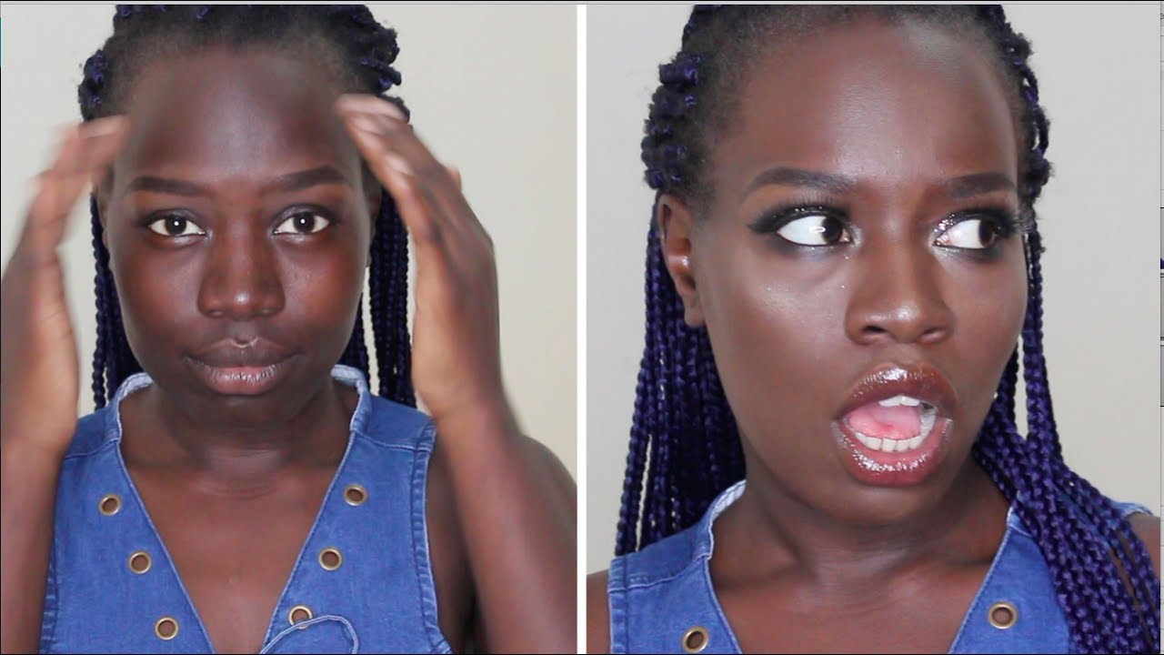 Easy Glam Glow Night Out Makeup Tutorial Dark Skin YouTube