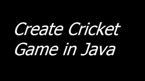Make a Java Cricket Game - Create Cricket Game in Java - Learn Java Programming part 19 - Urdu Hindi