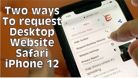 How to open Desktop Website in Safari on iPhone 12