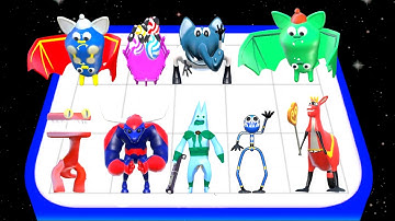 Merge Color friends Mod -  Merge Monster Digital Circus, Rainbow Friend vs Blue Monster