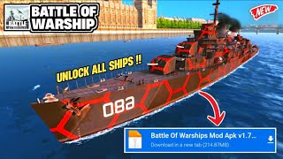 NEW !! Battle Of Warships Mod APK Version 1.74.12 - Unlimited Money & Unlock All Ships screenshot 5