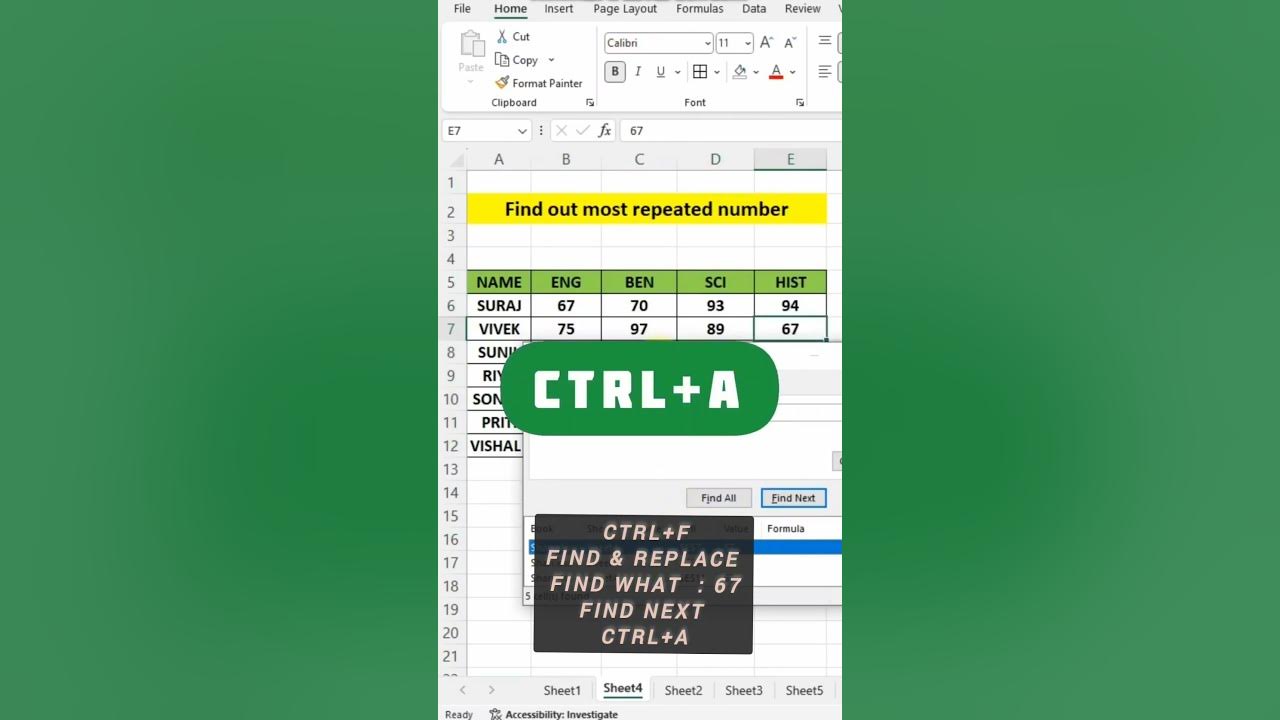 How To Find The Second Most Repeated Number In Excel
