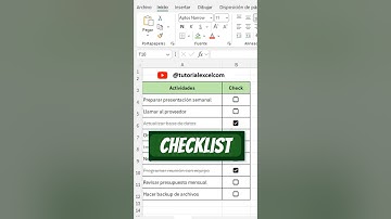 Checklist en Excel con Casillas ✅ ¡Hazlo en 1 Minuto!