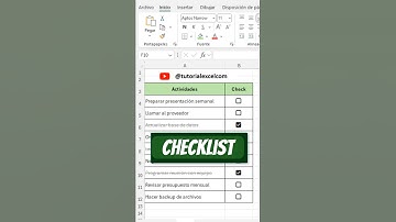 Checklist en Excel con Casillas ✅ ¡Hazlo en 1 Minuto!